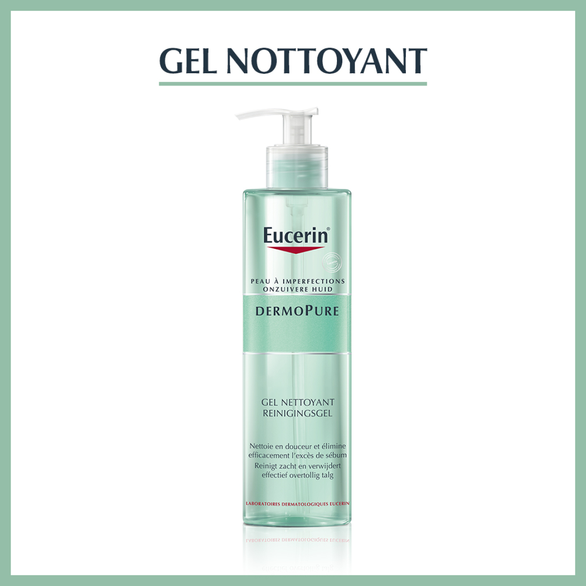 EUCERIN DERMOPURE GEL NETTOYANT 200 ML – Image 1