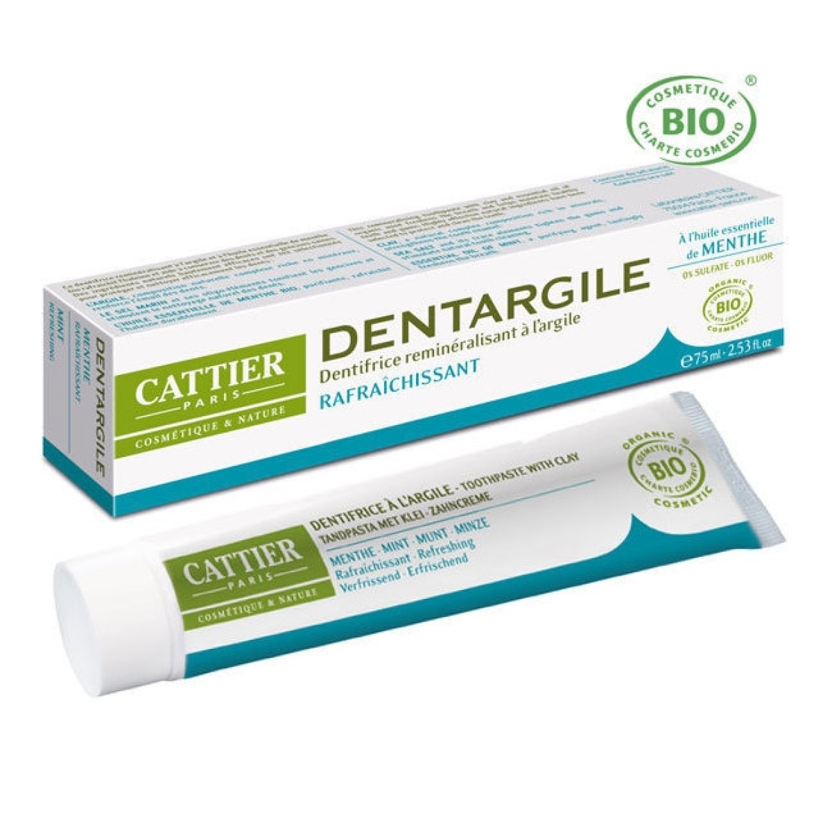 CATTIER DENTARGILE MENTHE 100 ML – Image 1