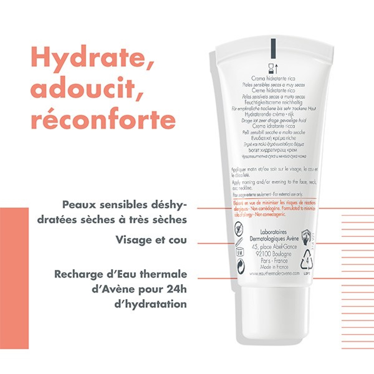 AVENE HYDRANCE UV RICHE CREME HYDRATANTE 40 ML – Image 2