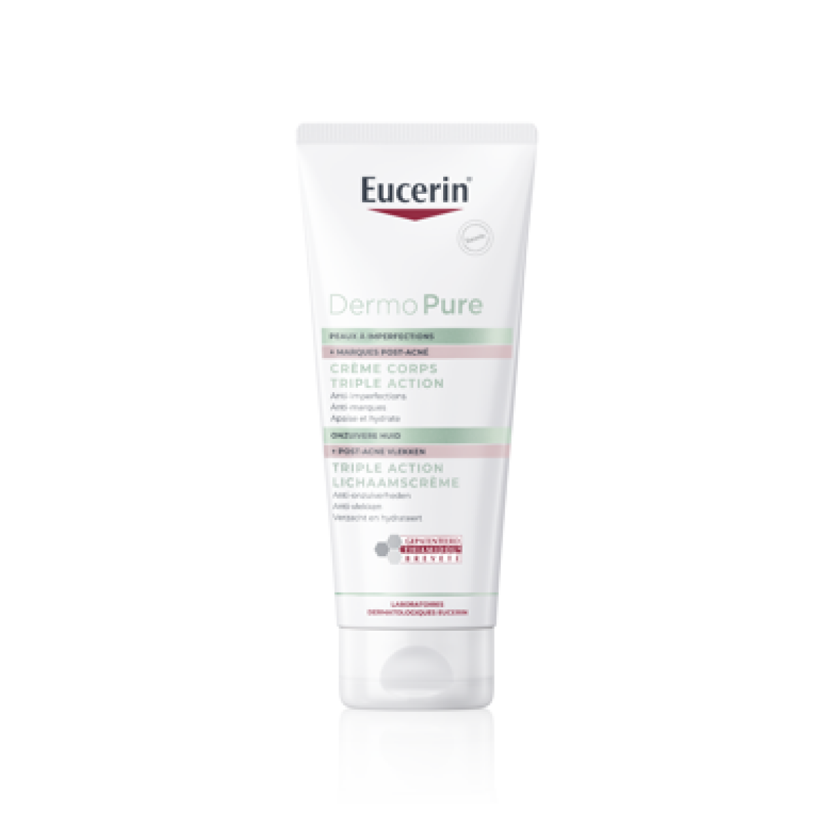 EUCERIN DERMOPURE CREME CORPS TRIPLE ACTION 200 ML – Image 1