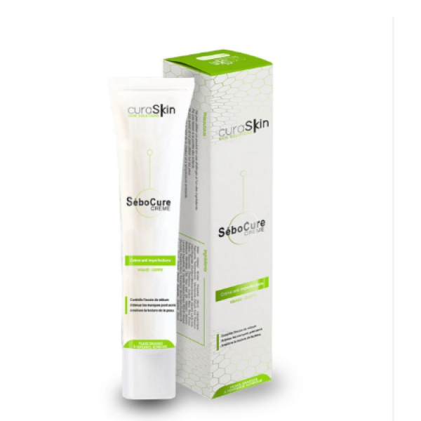 CURASKIN SEBOCURE CREME ANTI IMPERFECTION VISAGE CORPS PEAU GRASSE 40 ML