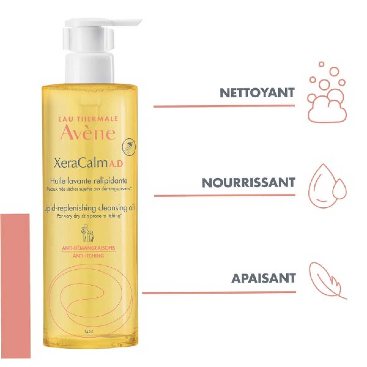 AVENE XERACALM AD HUILE LAVANTE RELIPIDANTE 400 ML – Image 2
