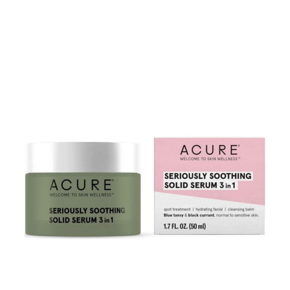 ACURE SERIOUSLY SOOTHING SERUM SOLIDE 3 EN 1 50 ML – Image 1