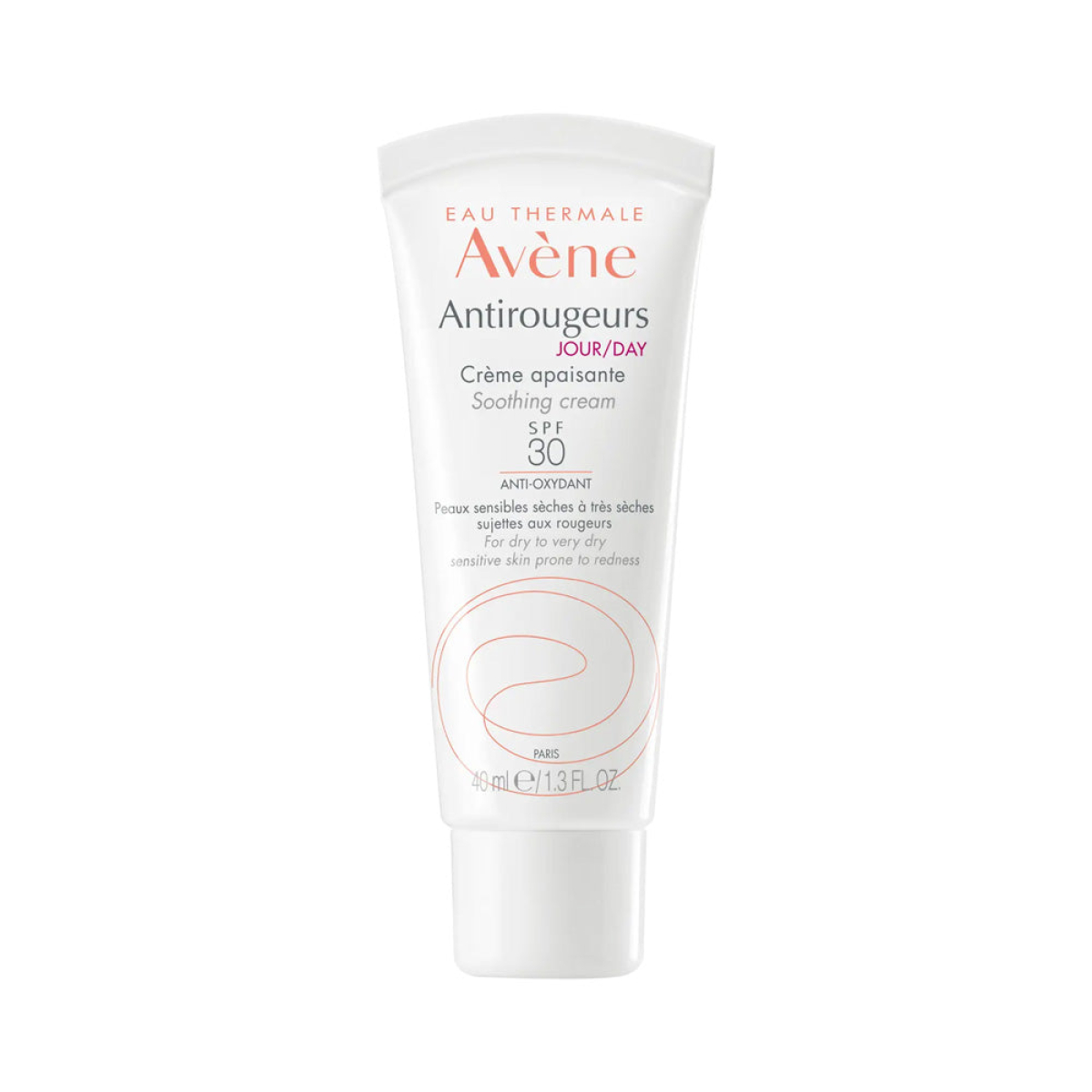 AVENE ANTIROUGEURS JOUR CREME APAISANTE SPF30 40ML – Image 1