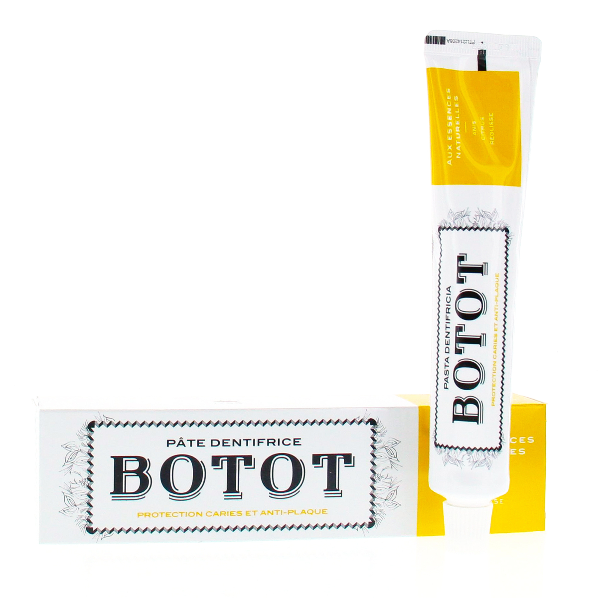 BOTOT DENTIFRICE JAUNE ANIS CITRUS RÉGLISSE 75ML – Image 1
