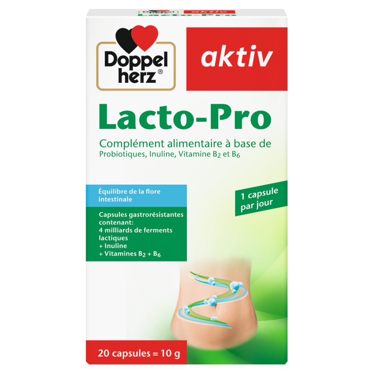 DOPPEL HERZ AKTIV LACTO PRO 20 CAPSULES – Image 1