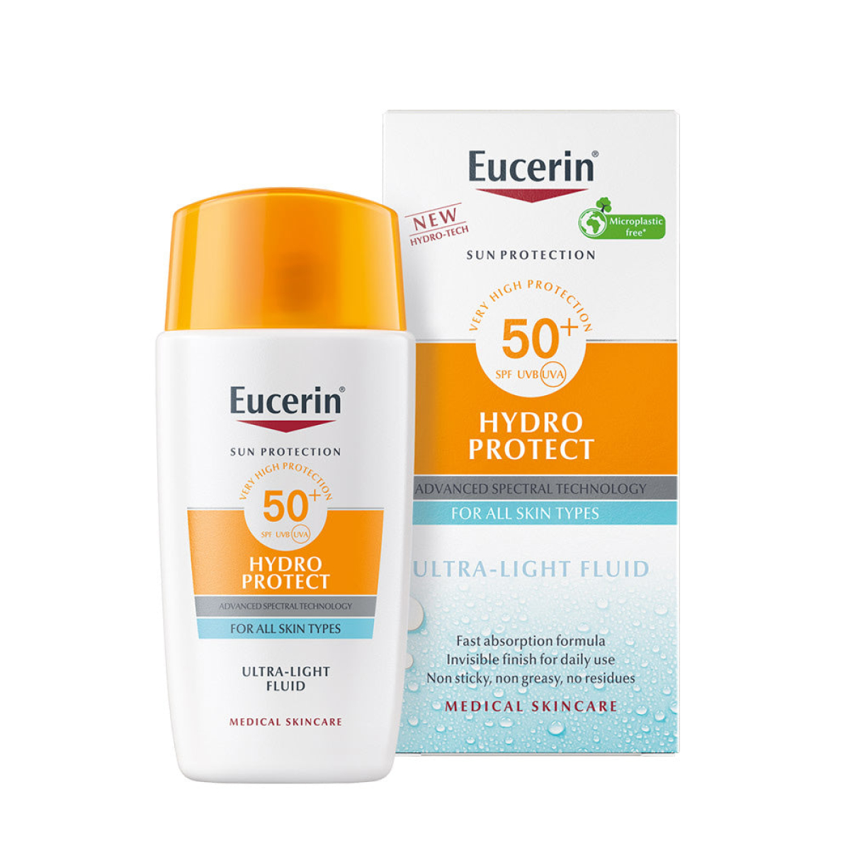 EUCERIN HYDRO PROTECT FLUIDE ULTRA LEGERSPF 50+ TOUS TYPES DE PEAUX – Image 1