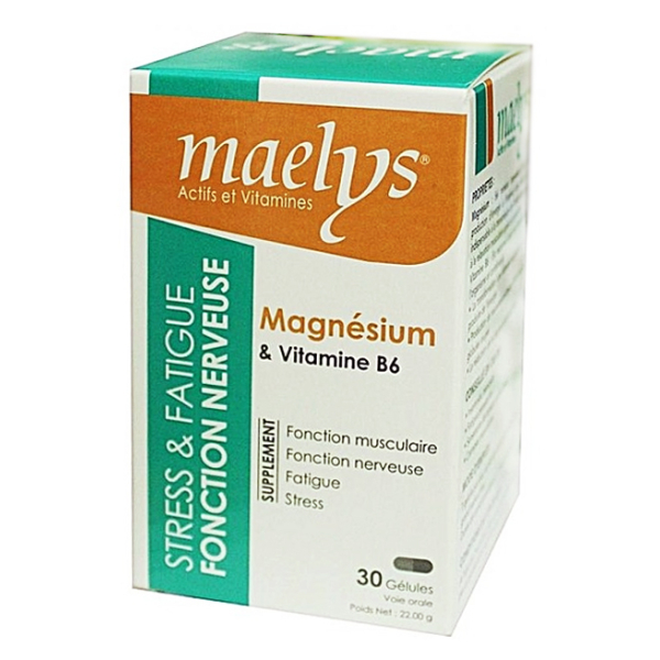 MAELYS MAGNESIUM & VITAMINE B6 30 GÉLULES