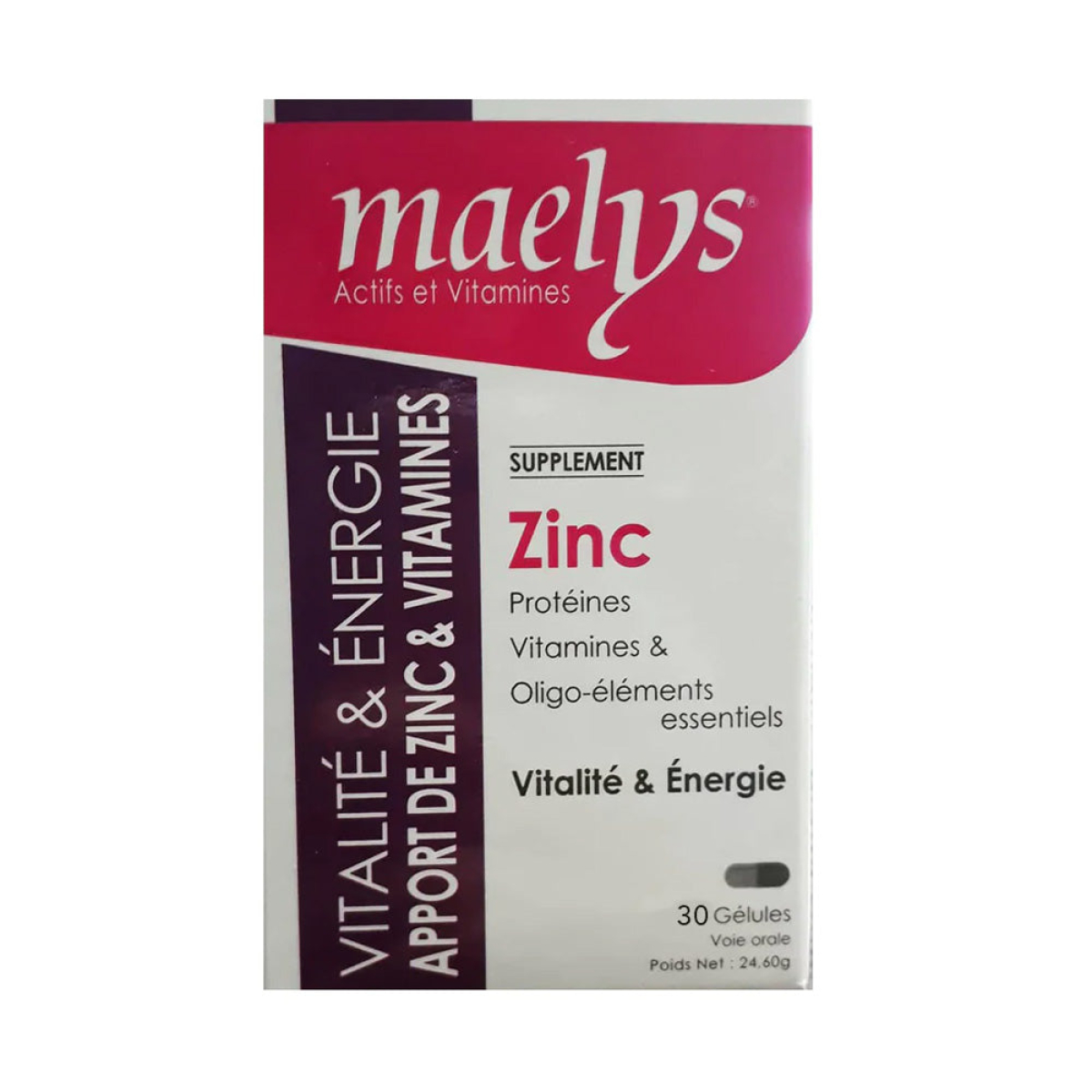 MAELYS ZINC ET VITAMINES B VITALITE 30 GELULES – Image 1