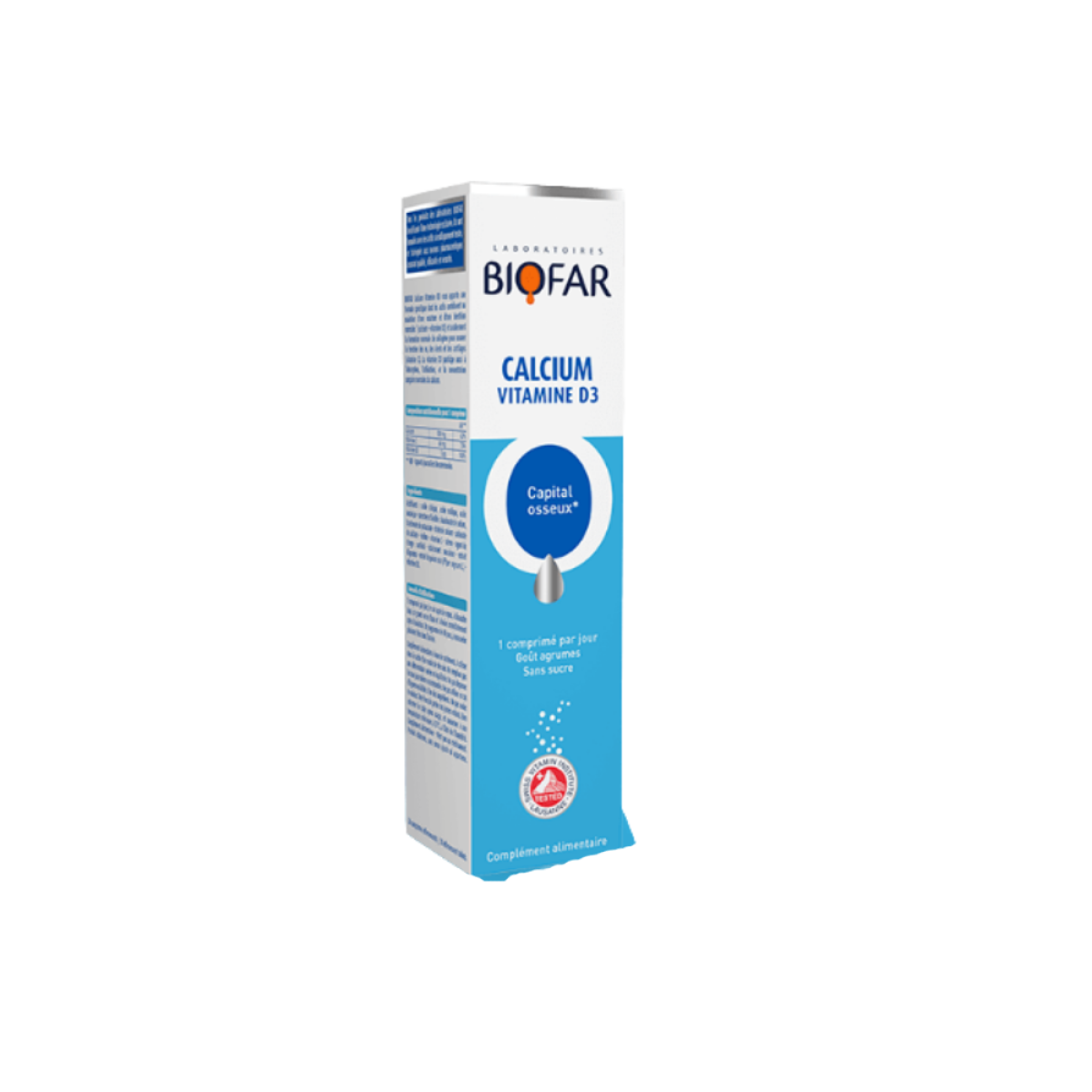 BIOFAR CALCIUM VITAMINE D3 -20 CAPSULES – Image 1