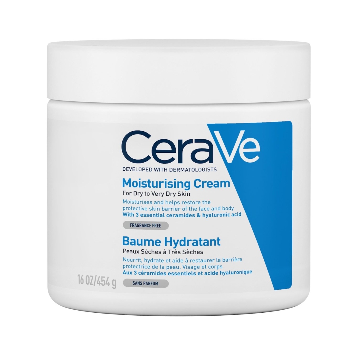 CERAVE BAUME HYDRATANT NOURRISSANT PEAU SÈCHE À TRÈS SÈCHE | 454G – Image 1