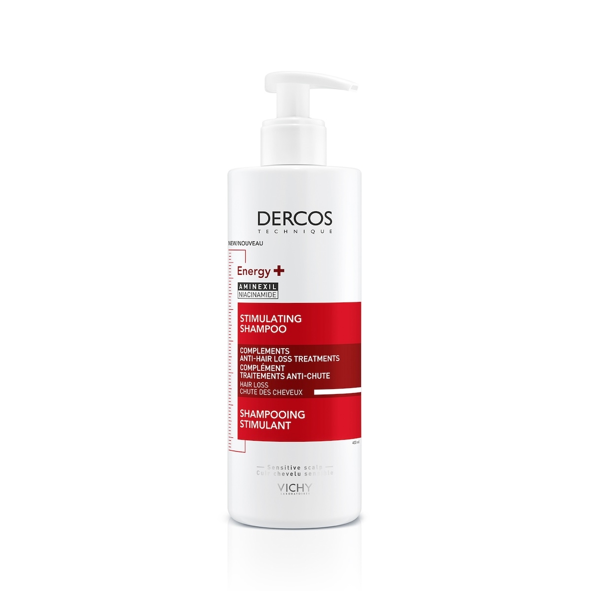 VICHY DERCOS ENERGY + SHAMPOOING STIMULANT ANTI CHUTE 400 ML – Image 1