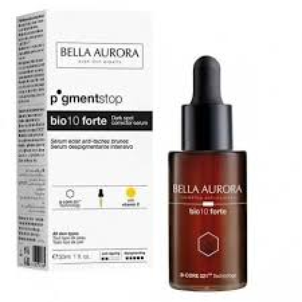 BELLA AURORA PIGMENT STOP BIO 10 FORTE SERUM ECLAT TOUT TYPE DE PEAU 30 ML – Image 1