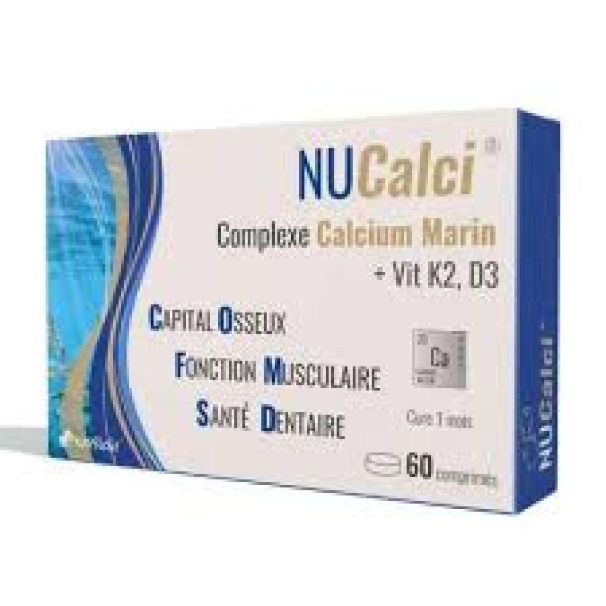 NUTRIMAX NUCALCI COMPLEXE CALCIUM MARIN 60 COMPRIMES – Image 1