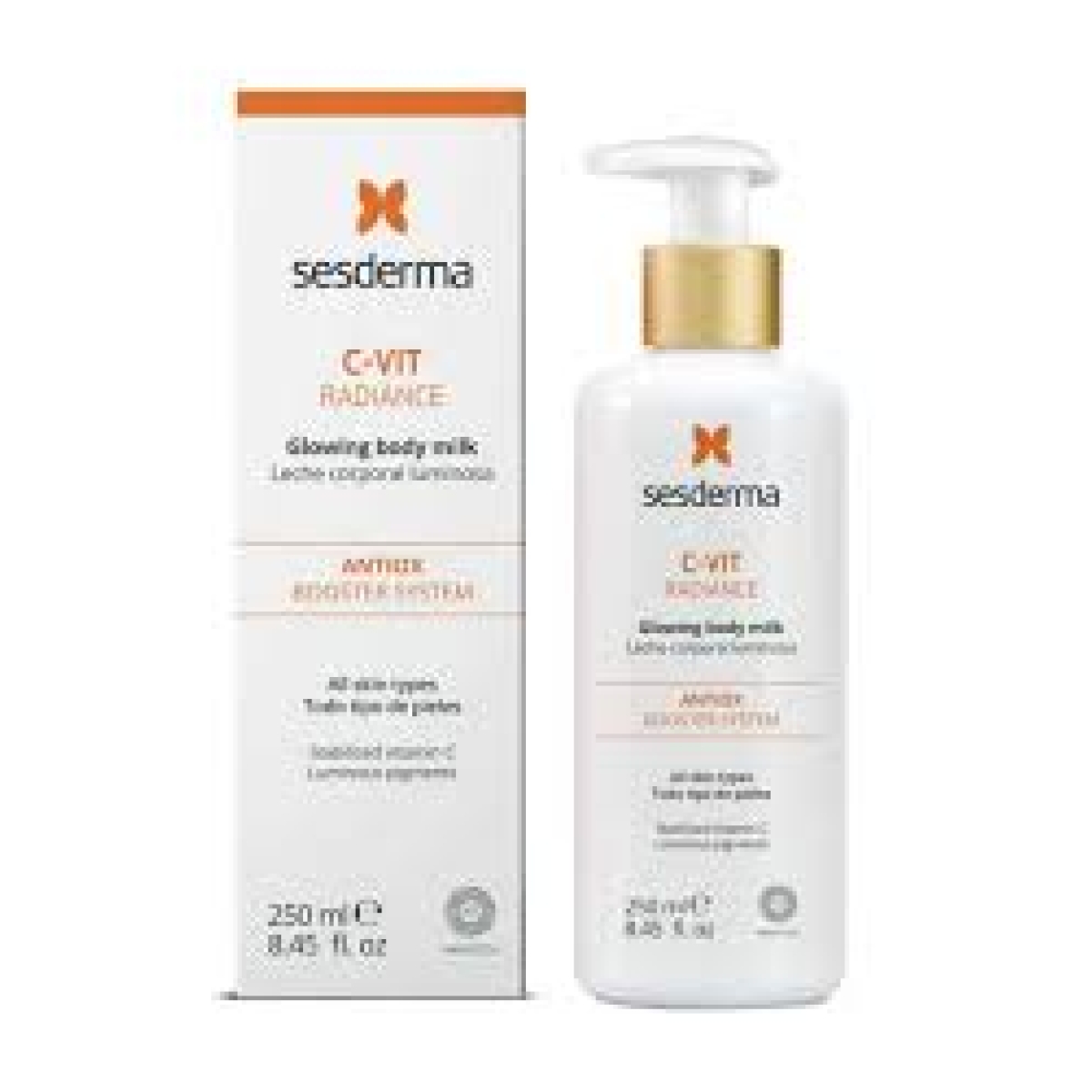 SESDERMA C-VIT RADIANCE LAIT CORPS ÉCLAT 250 ML – Image 1