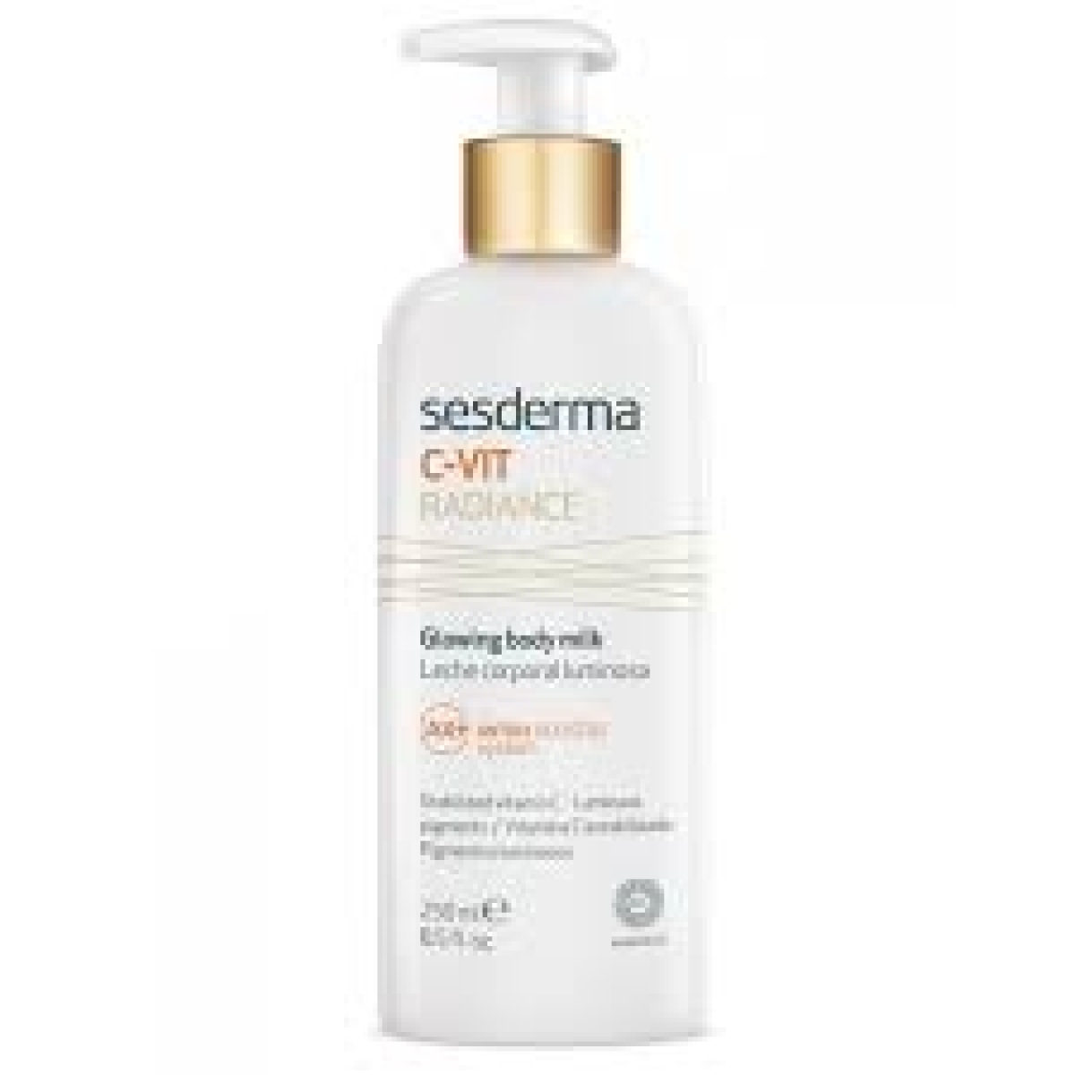 SESDERMA C-VIT RADIANCE LAIT CORPS ÉCLAT 250 ML – Image 2