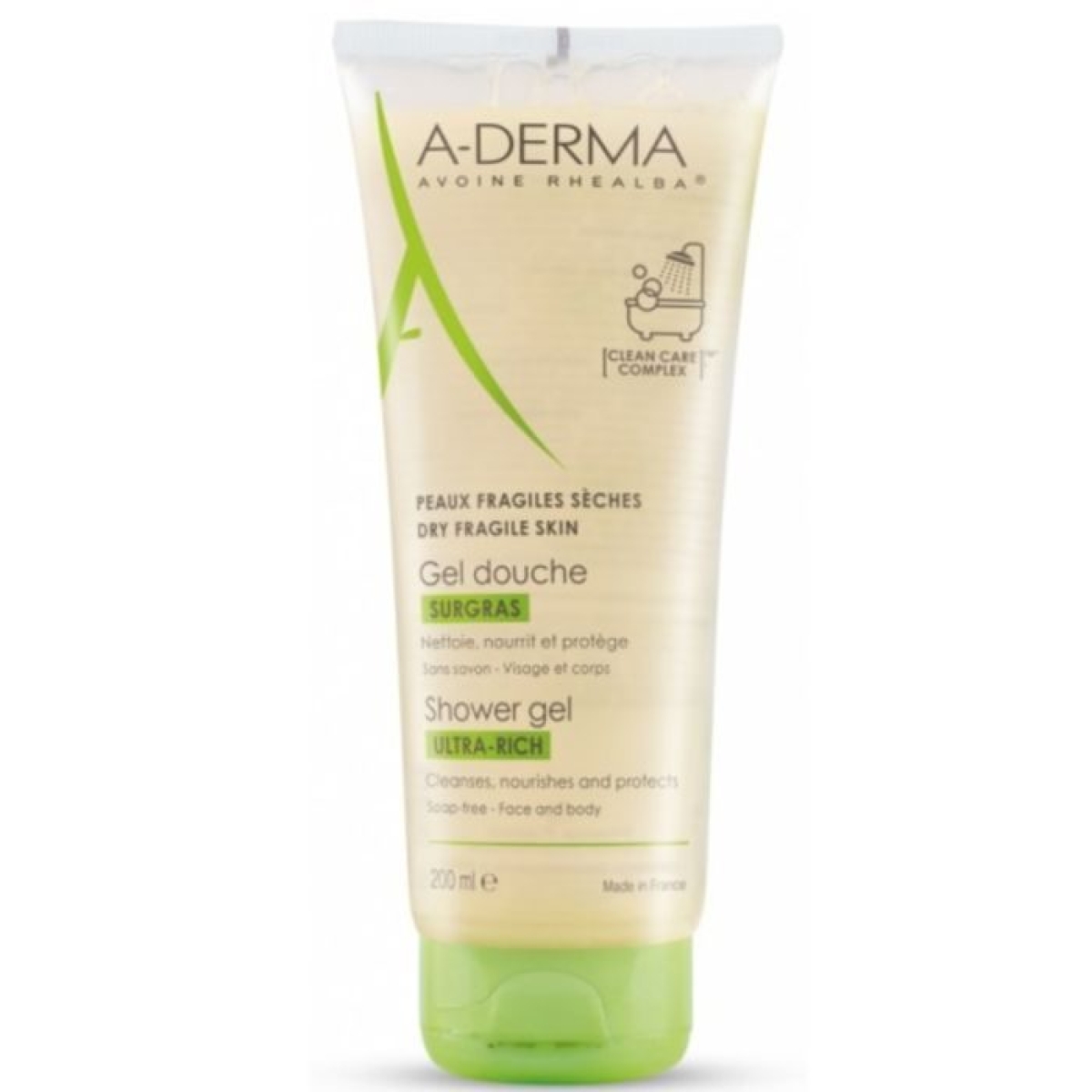 ADERMA GEL DOUCHE SURGRAS ULTRA RICHE 200 Ml – Image 1