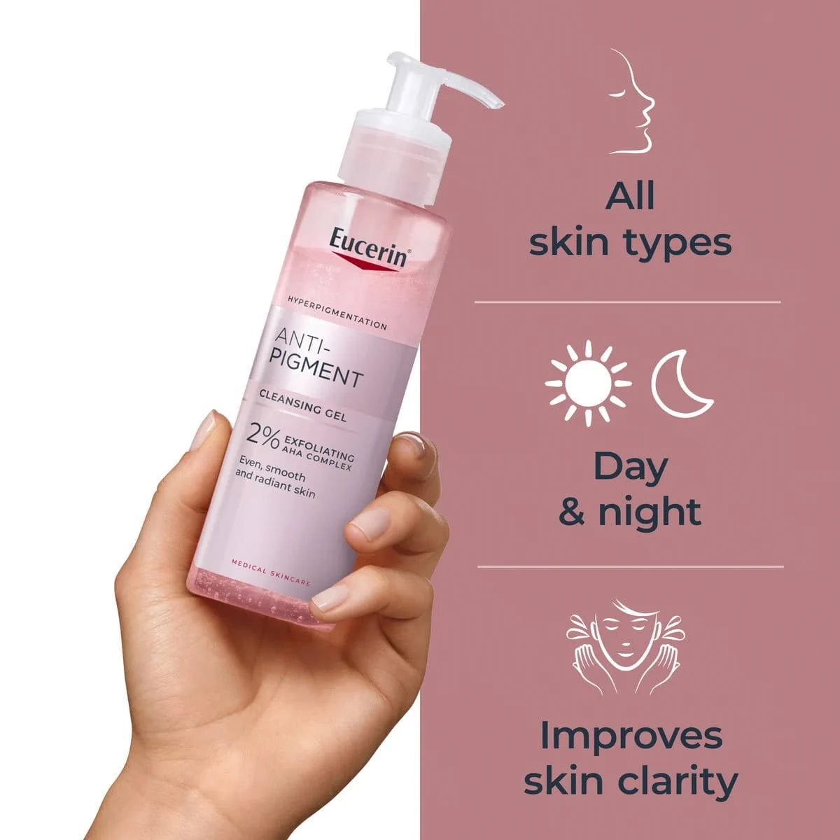 EUCERIN ANTI PIGMENT GEL NETTOYANT 200 ML – Image 2