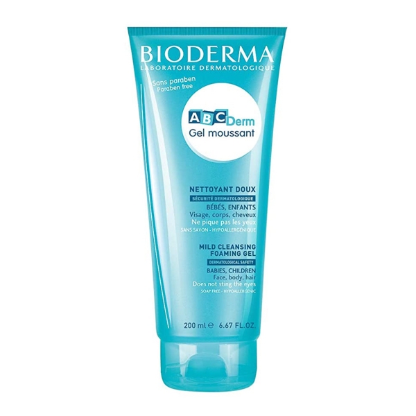 BIODERMA ABCDERM GEL NETTOYANT MOUSSANT DOUX 200 ML