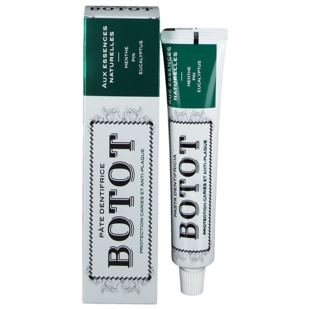 BOTOT DENTIFRICE VERT MENTHE PIN EUCALYPTUS 75ML – Image 1