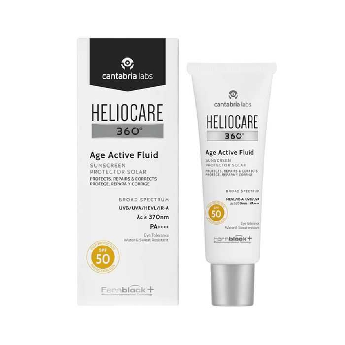 CANTABRIA HELIOCARE 360º AGE ACTIVE FLUID SPF50 50 ML – Image 1