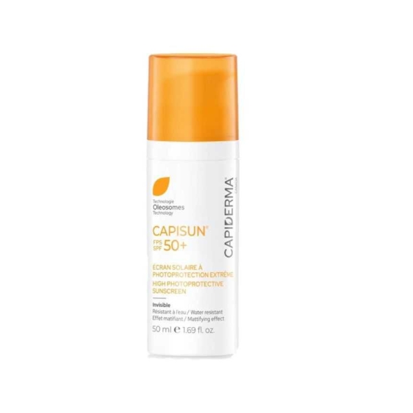 CAPIDERMA CAPISUN ECRAN SOLAIRE A PHOTOPROTECTION EXTREME INVISIBLE SPF 50+ 50ml