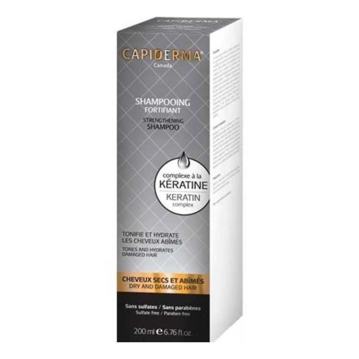 CAPIDERMA SHAMPOOING A LA KERATINE FORTIFIANT CLARIFIANT 200 ML – Image 1