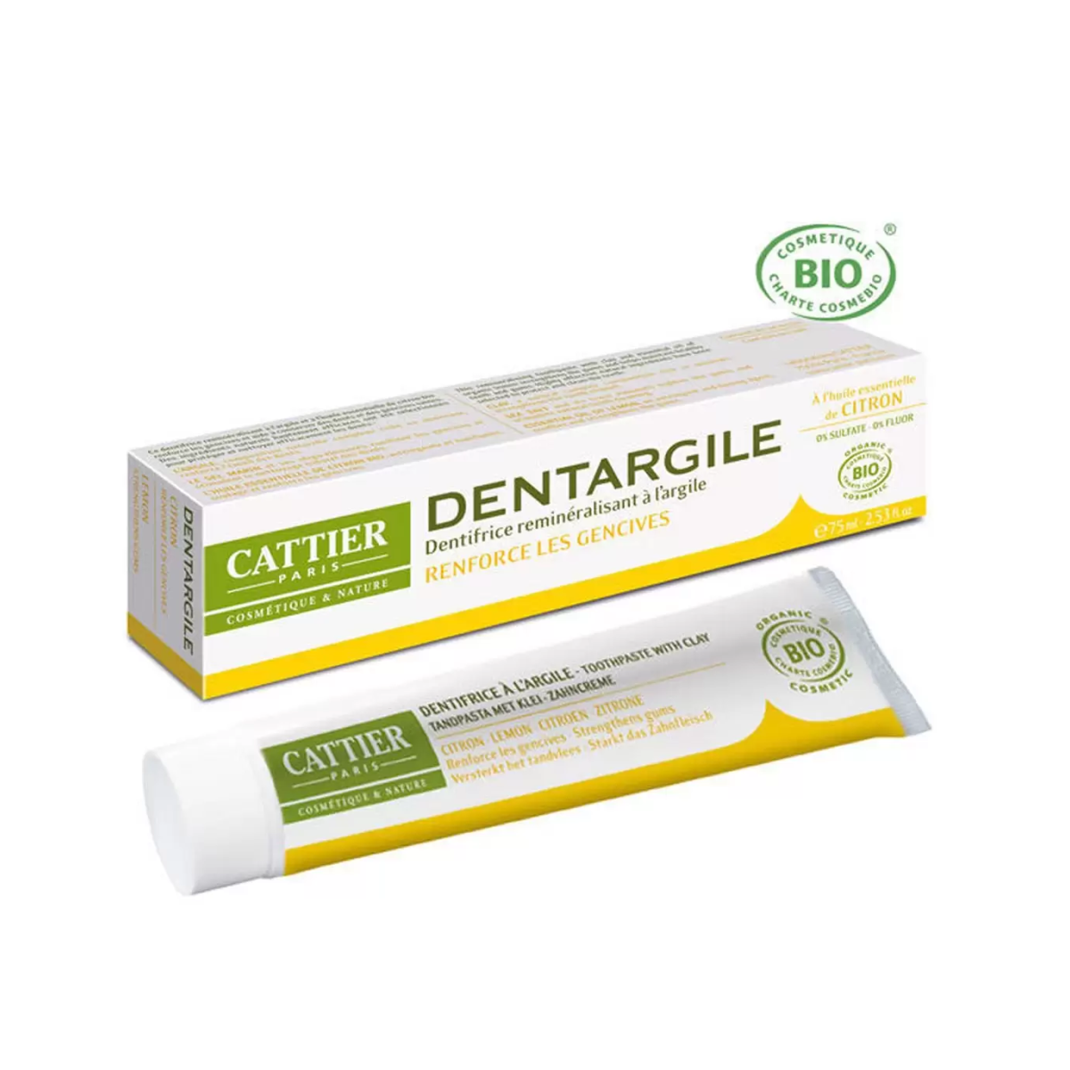 CATTIER DENTARGILE CITRON 100 ML – Image 1