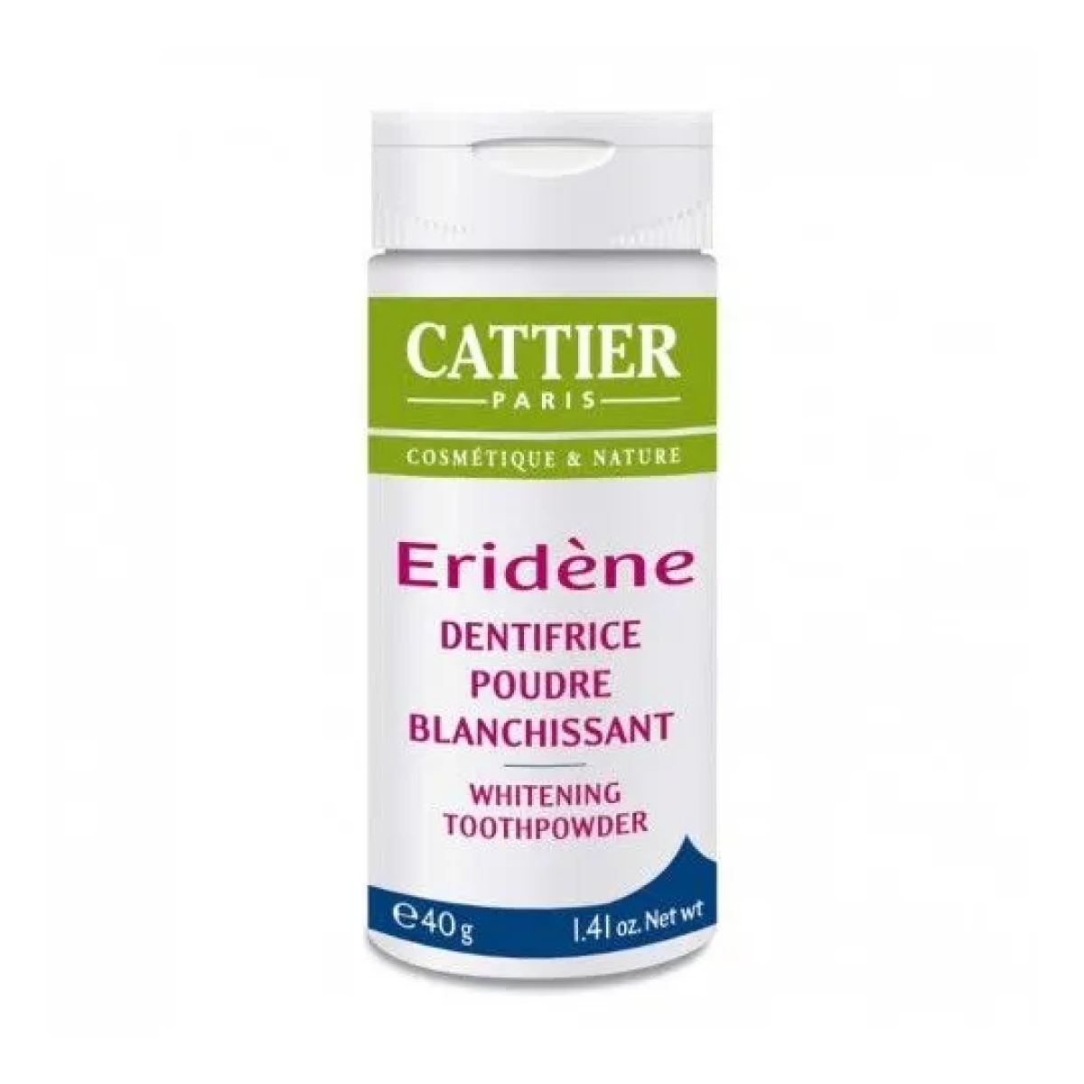 CATTIER ERIDENE DENTIFRICE POUDRE BLANCHISSANT 40 ML – Image 1