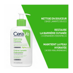CERAVE CREME LAVANTE HYDRATANTE PEAU NORMALE À SÈCHE | 236ML – Image 3