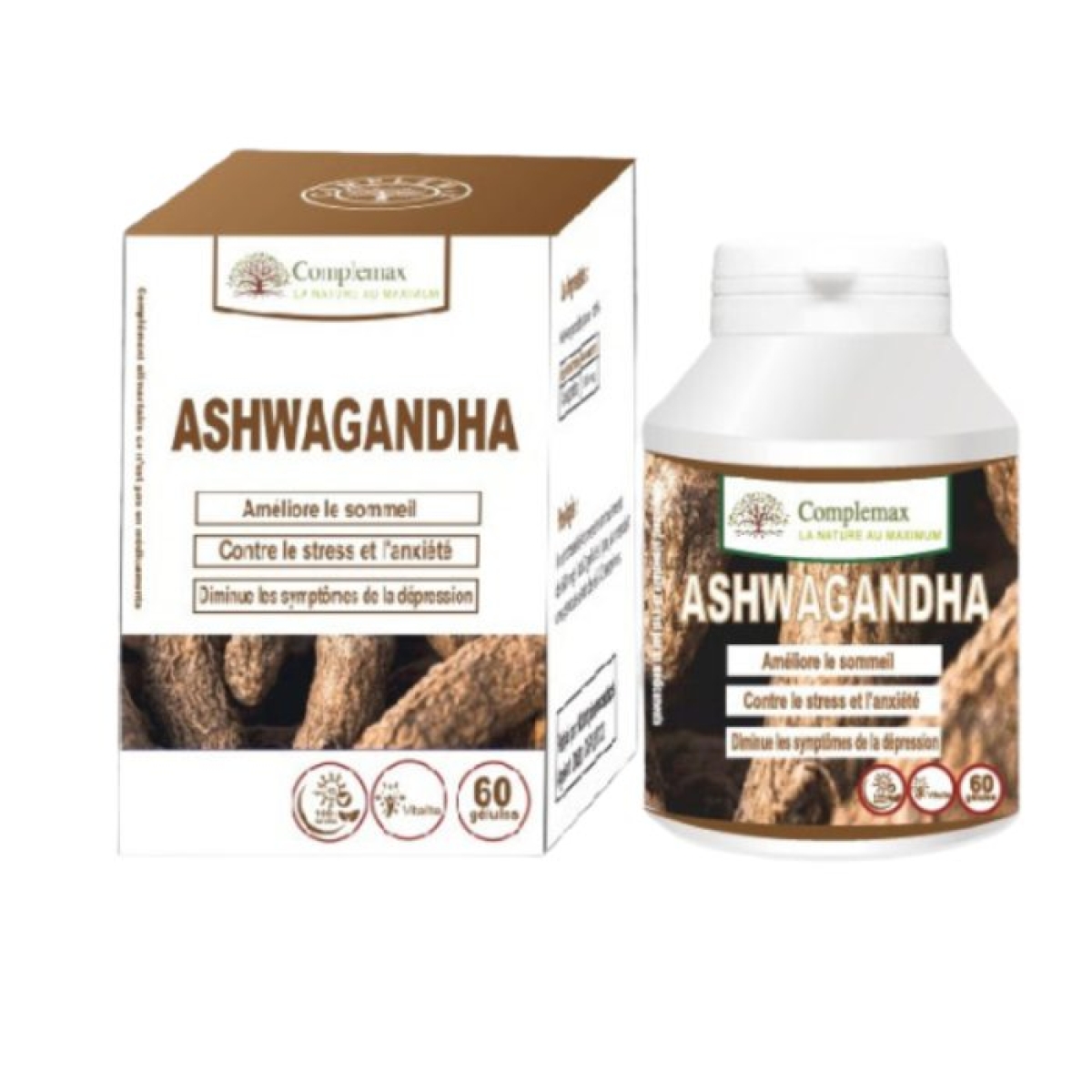 COMPLEMAX ASHWAGANDHA 60 GELULES – Image 1