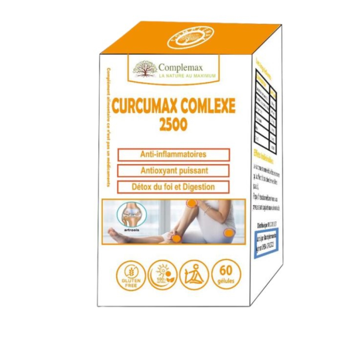 COMPLEMAX CURCUMAX COMPLEX 2500 60 GELULES – Image 1