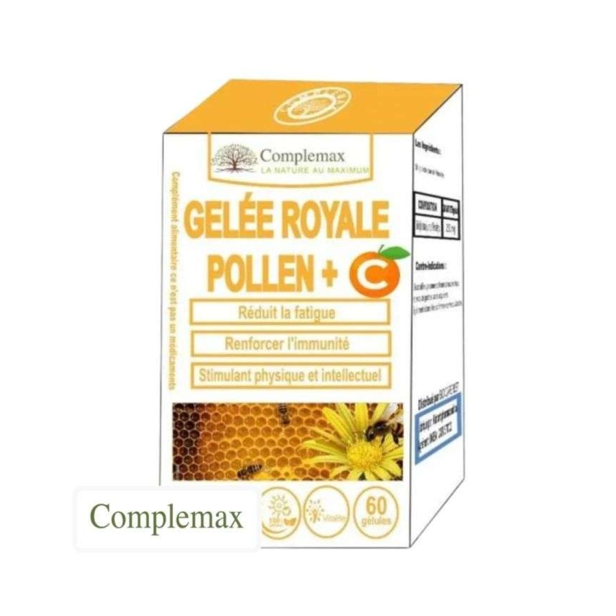 COMPLEMAX GELEE ROYALE POLLEN C 60 GELULES – Image 1