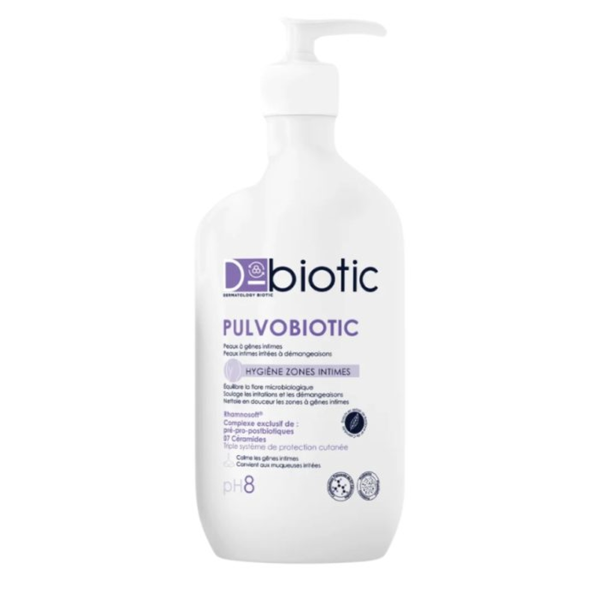 D BIOTIC PULVOBIOTIC HYGIENE ZONE INTIME PH 8 PEAU IRRITE 500ML – Image 1