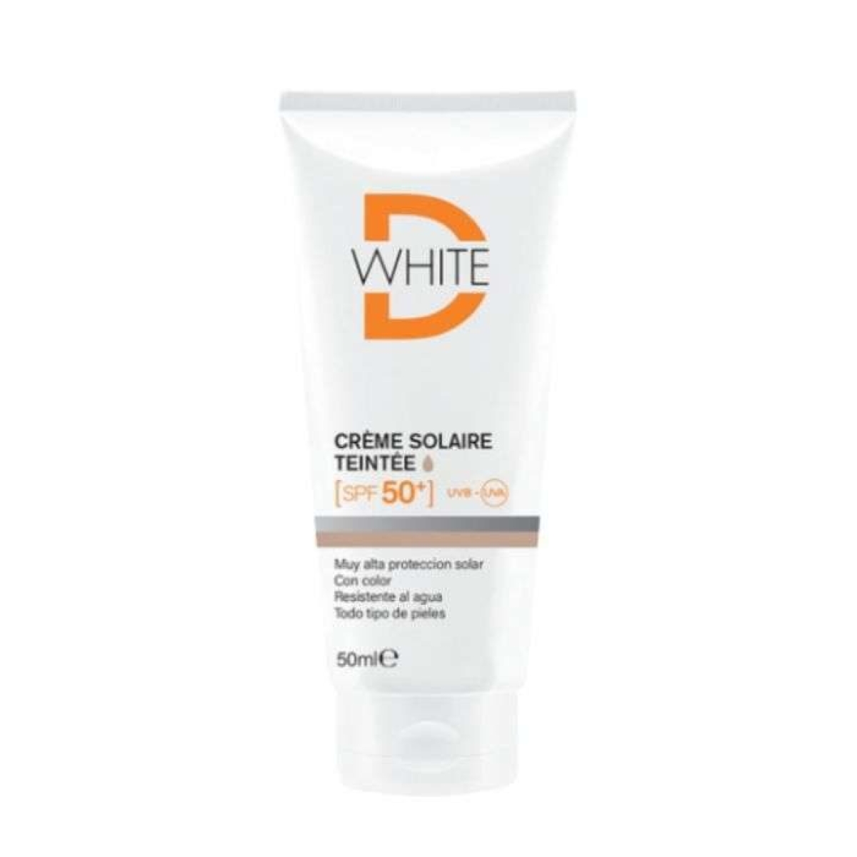 D-WHITE CREME SOLAIRE TEINTE FONCE SPF 50+ 50ML – Image 1