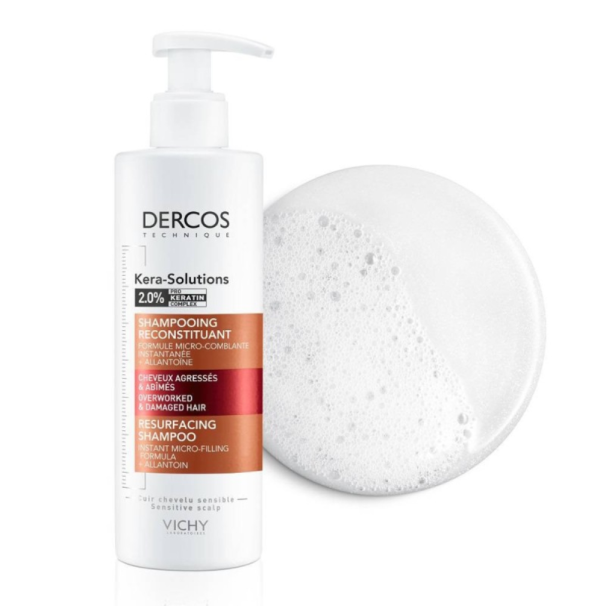 VICHY DERCOS KERA SOLUTIONS SHAMPOING RECONSTITUANT 250 ML – Image 1