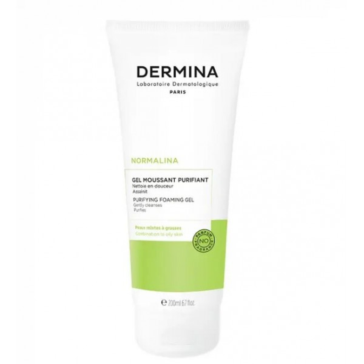 DERMINA NORMALINA GEL MOUSSANT PURIFIANT 200 ML – Image 1