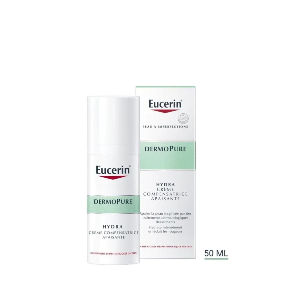 EUCERIN DERMOPURE HYDRA CREME COMPENSATRICE APAISANTE 50 ML – Image 1