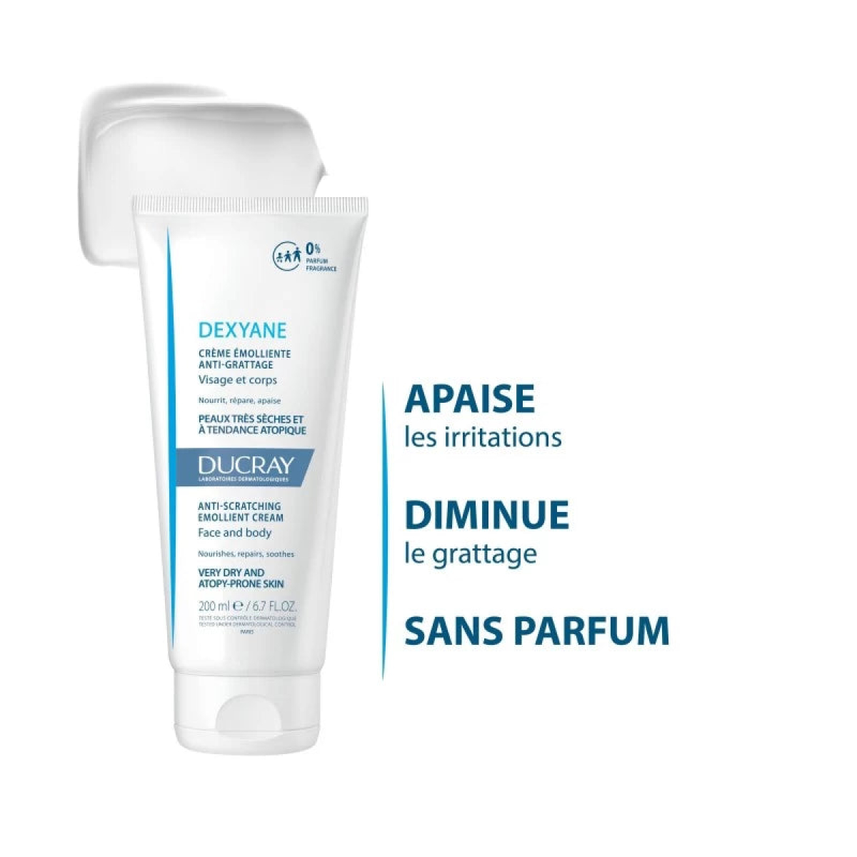 DUCRAY DEXYANE BAUME EMOLLIENT ANTI GRATTAGE 200 ML – Image 2
