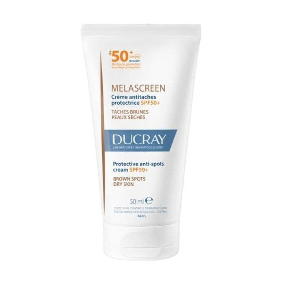 DUCRAY MELASCREEN CREME ANTITACHES PROTECTRICE SPF 50+ 50 ML – Image 1
