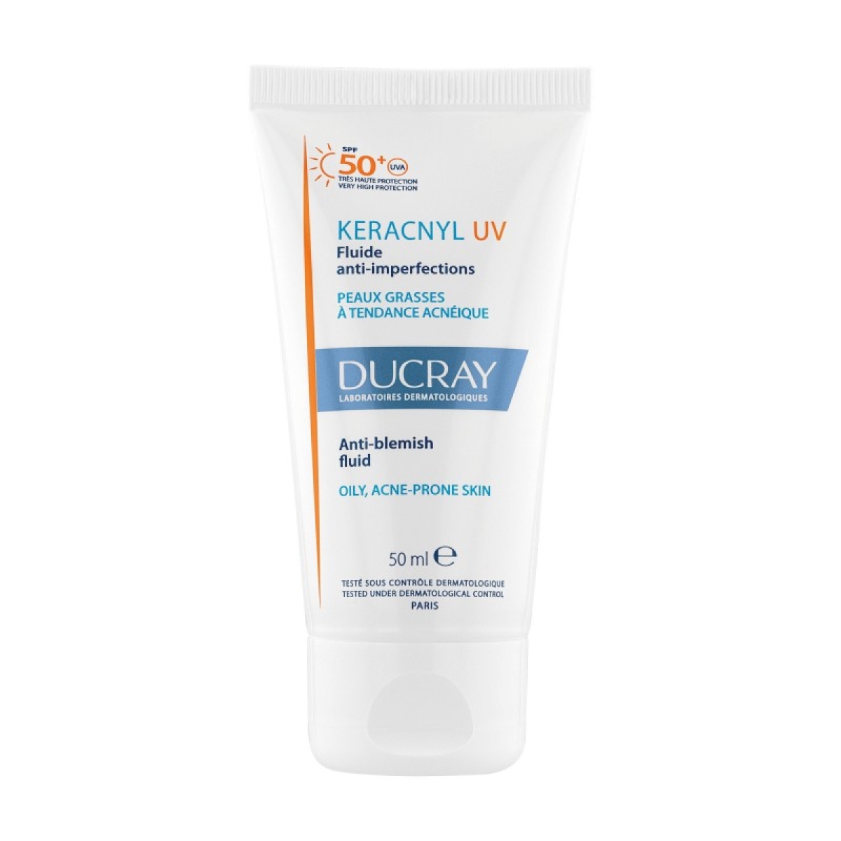 DUCRAY KERACNYL UV FLUIDE ANTI IMPERFECTIONS 50ML – Image 1