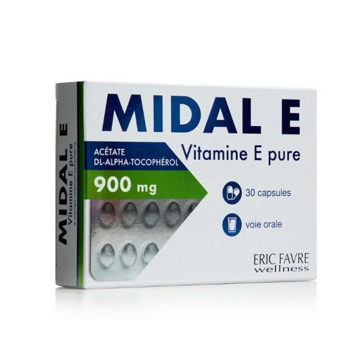 ERIC FAVRE MIDAL E VITAMINE E EN CAPSULES 30 MG 30 CAPSULES – Image 1