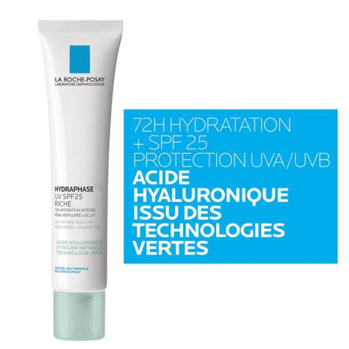 LA ROCHE POSAY HYDRAPHASE HA UV RICHE SPF 25 CREME HYDRATANTE PEAU NORMALE A SECHE | 40ML – Image 2