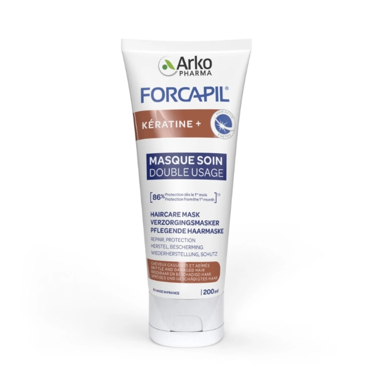 FORCAPIL MASQUE SOIN DOUBLE USAGE 200 ML – Image 1