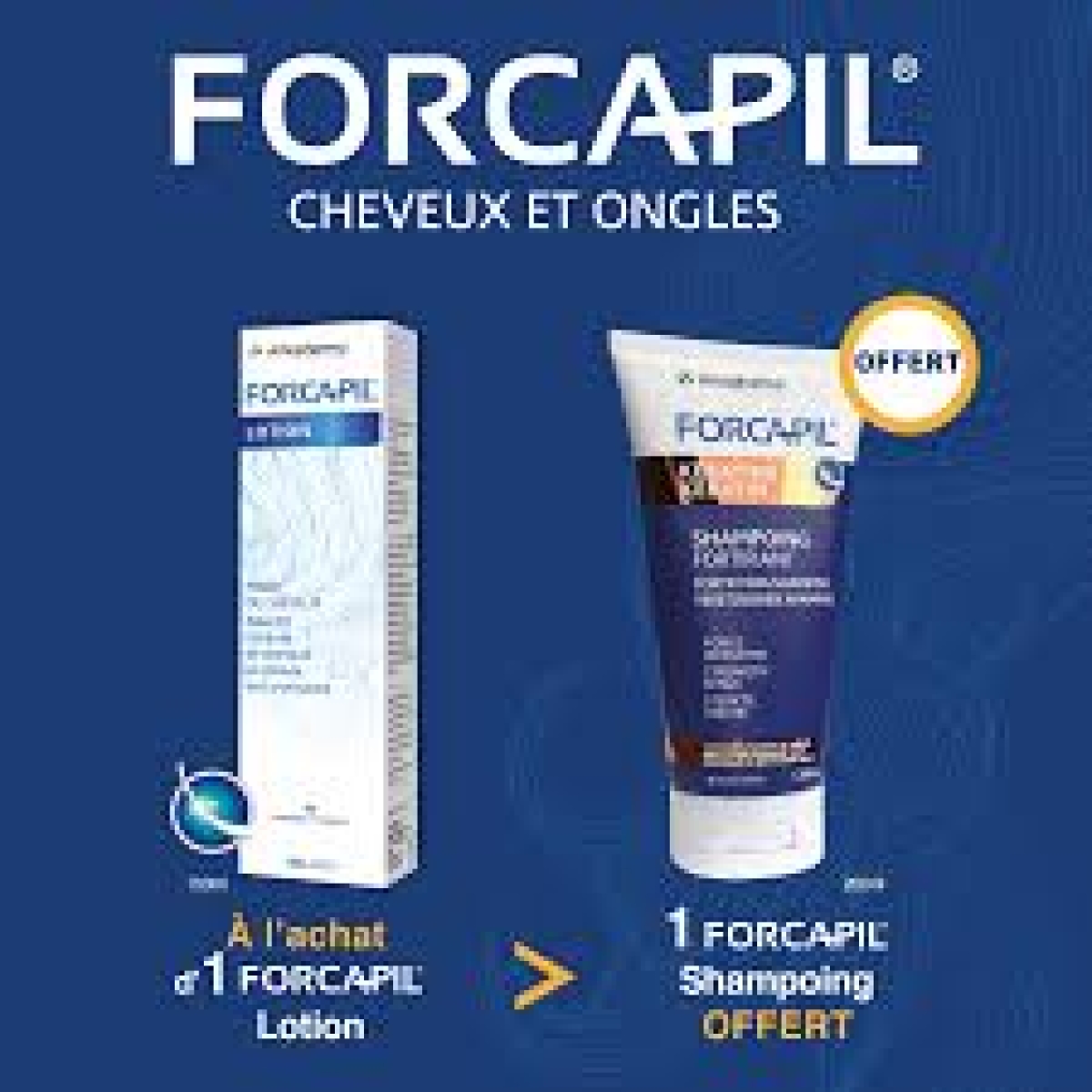 FORCAPIL ARKOPHARMA LOTION ANTI-CHUTE 150 ML+FORCAPIL SHAMPOOING 200 ML OFFERT – Image 1