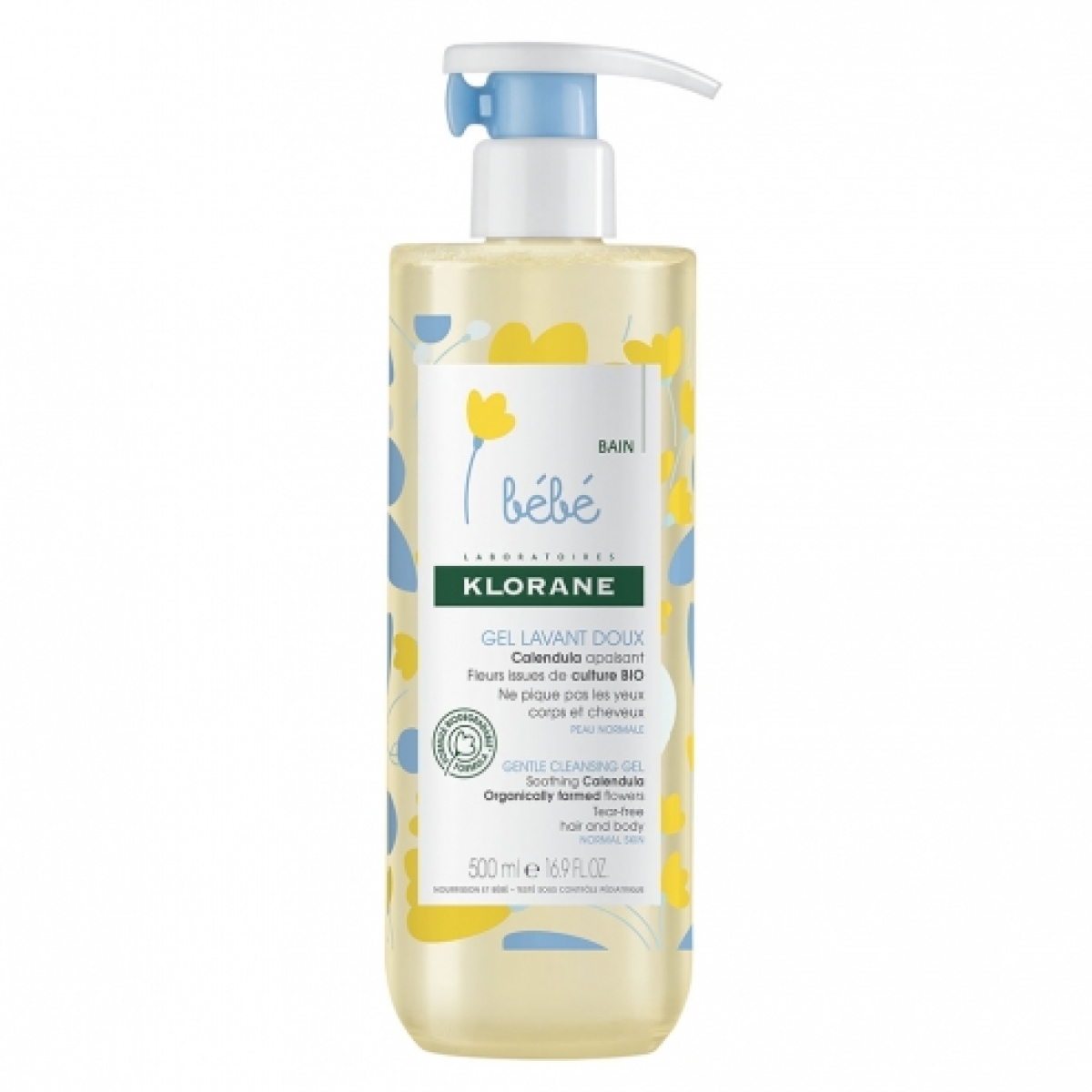KLORANE BEBE GEL LAVANT DOUX AU CALENDULA 500 ML – Image 1