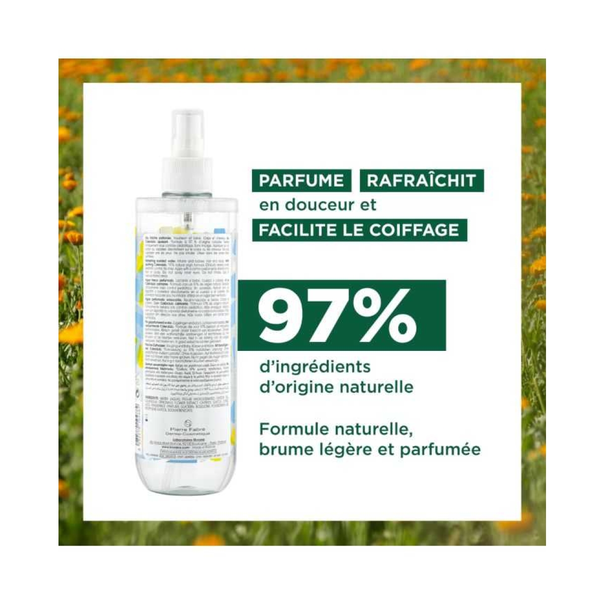 KLORANE BEBE EAU FRAICHE PARFUMEE AU CALENDULA 500 ML – Image 2