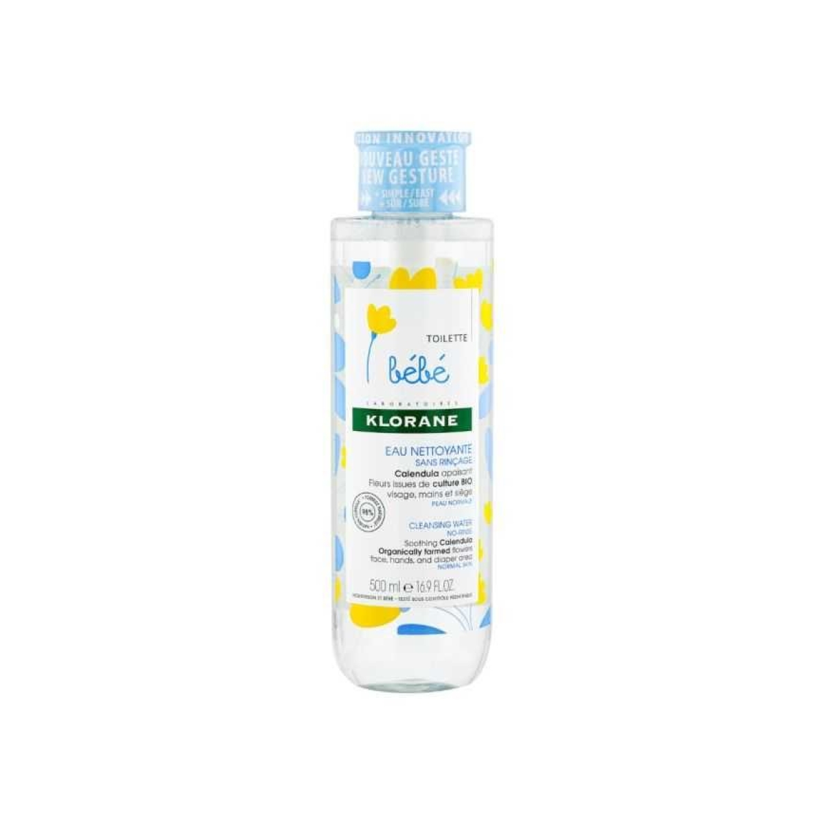 KLORANE BEBE EAU NETTOYANTE SANS RINÇAGE 500 ML – Image 1