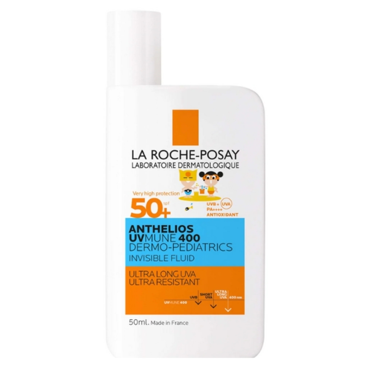 LA ROCHE POSAY ANTHELIOS UVMUNE 400 DERMO-PEDIATRICS FLUIDE SPF50+ 50ML – Image 1