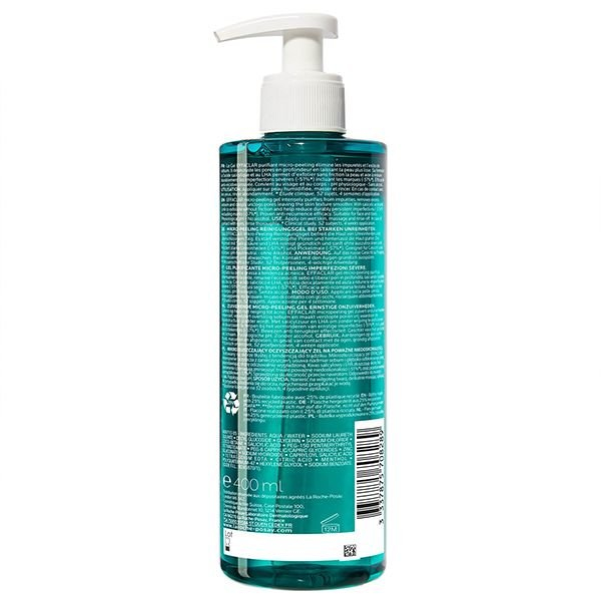 LA ROCHE POSAY EFFACLAR GEL PURIFIANT MICRO-PEELING PEAU GRASSE ACNEIQUE | 400ML – Image 2